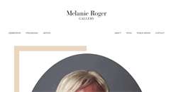 Desktop Screenshot of melanierogergallery.com